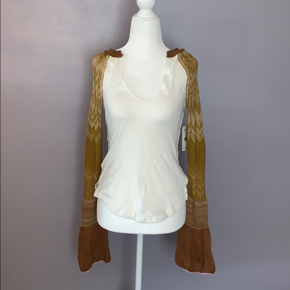 Raglan bell sleeve sweater